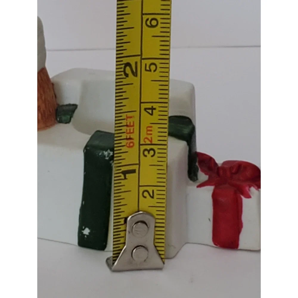 Vintage Giftco Inc Christmas Teddy Bear Ceramic Votive Candle Holder Presents